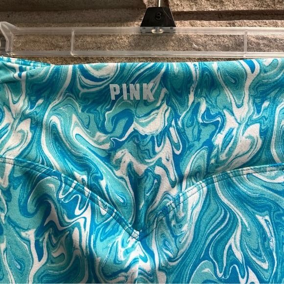 VICTORIA SECRET PINK! 6" SOFT ULTIMATE HIGH WAIST BIKER SHORT XLarge Marble Blue - Picture 4 of 11
